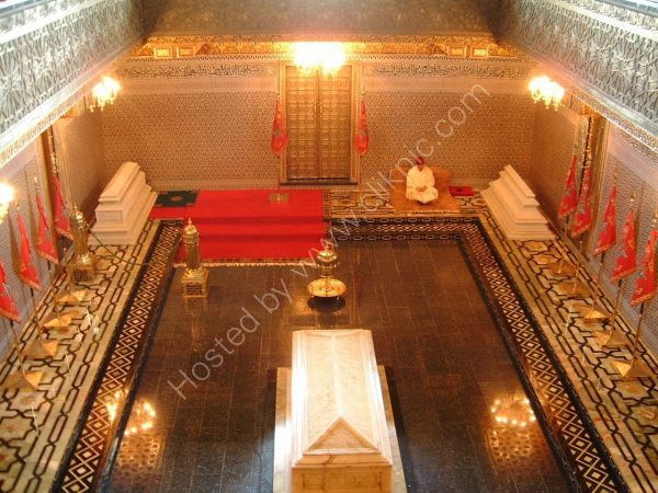 Marble Sarcophagus in Mausoleum of Mohammed V, Rabat